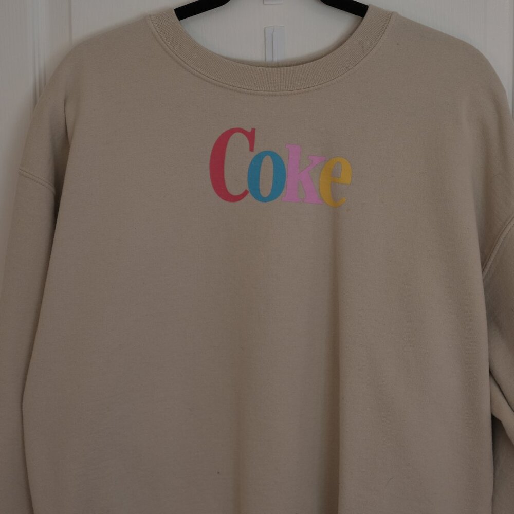 Coke Crewneck Sweatshirt, Size L